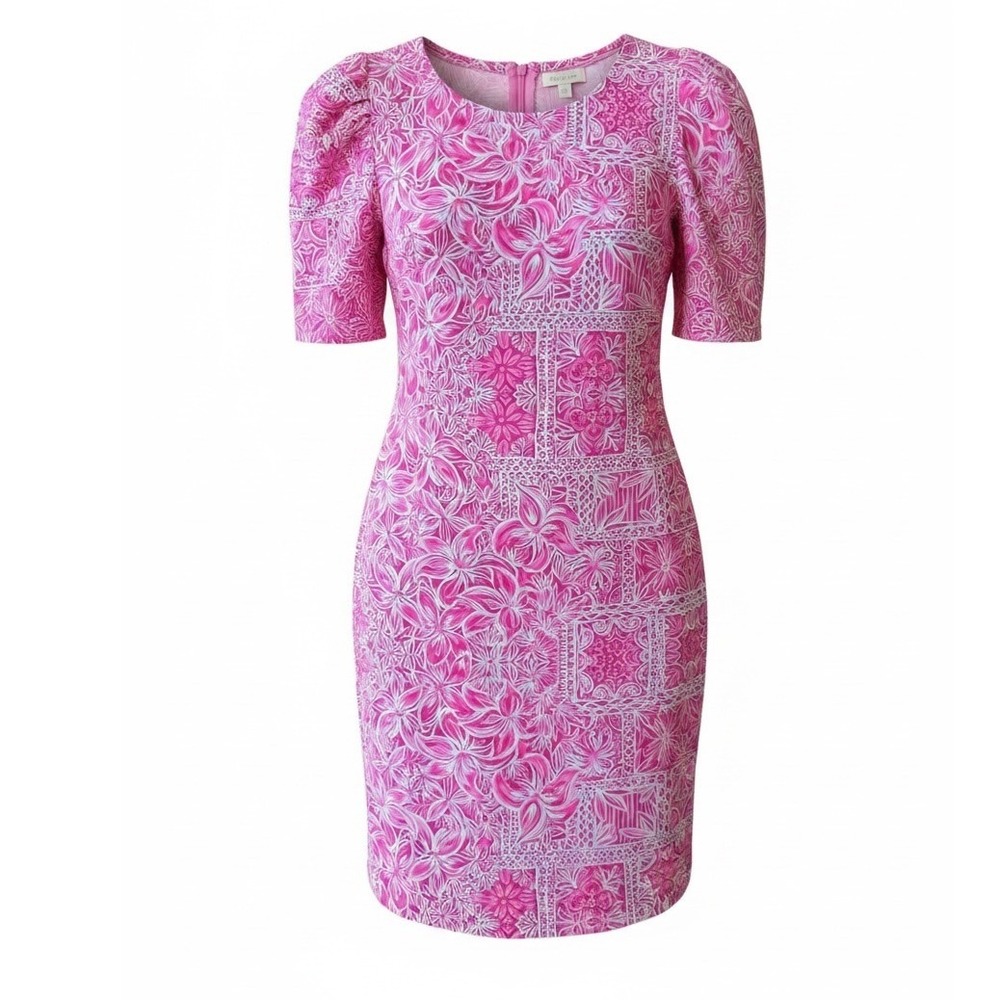Lilly Pulitzer Short Puff Sleeve Dress Women's L NWT